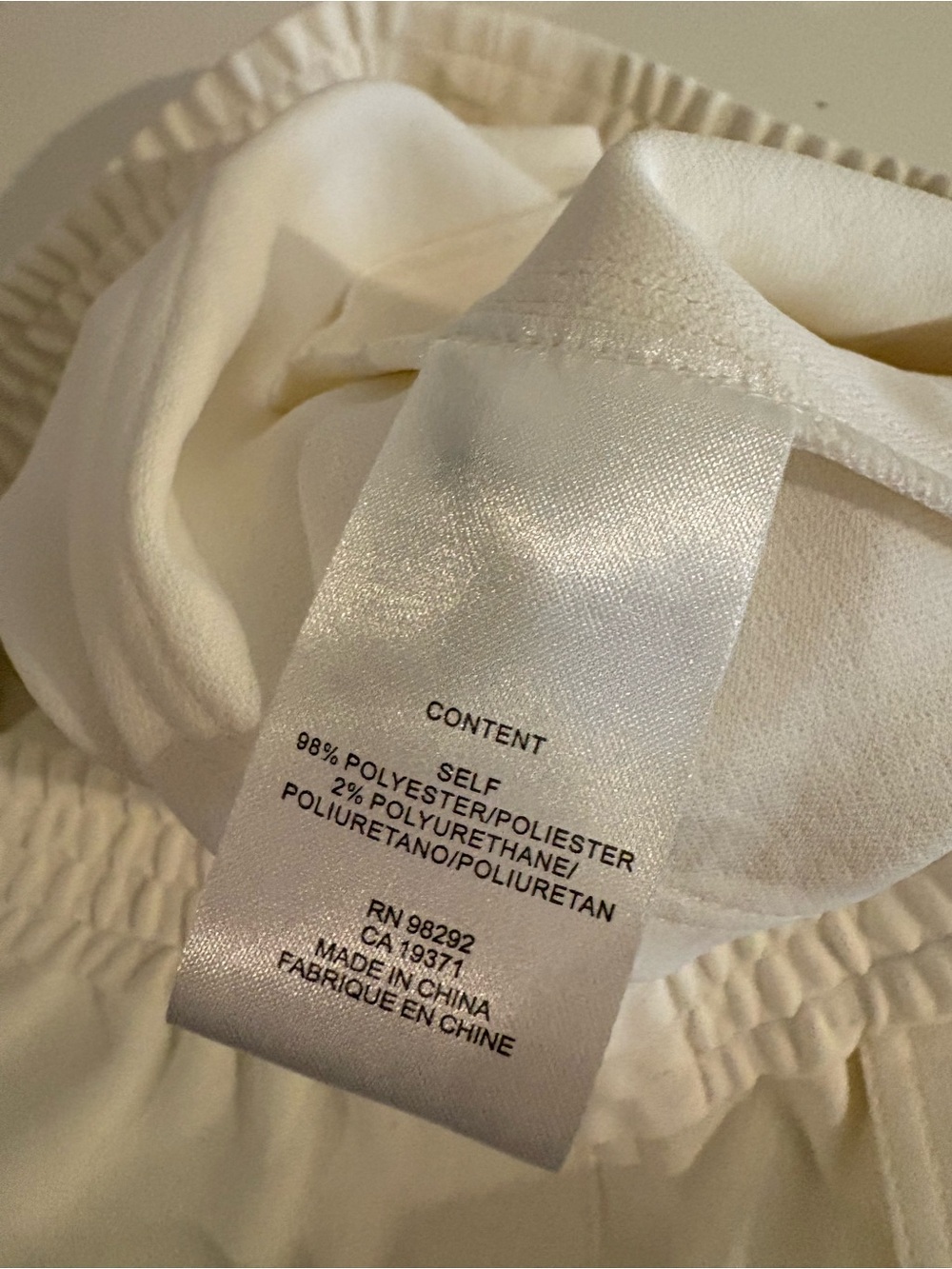 Tibi || Chalky Drape Plashet Jogger Pants Off White XS - Picture 6 of 9
